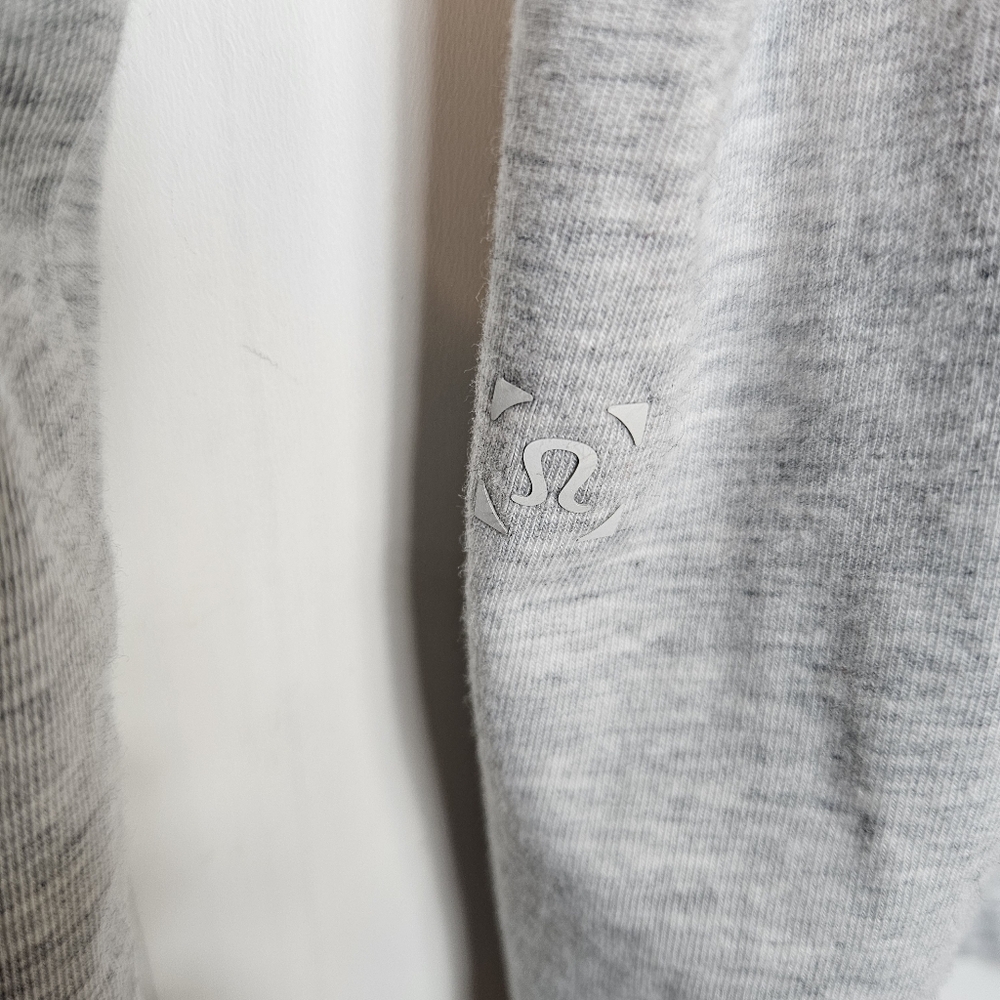 Lululemon Shirt Light Gray Basic Long Sleeve Henl… - image 5